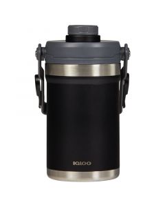 Botella insulada negro acero inoxidable 1.89 L tapa a presión Igloo