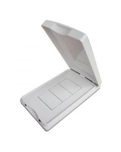 Placa intemperie 3 módulos IP54 blanco Eagle Línea T&J (10% de descuento a partir de 3 unidades)