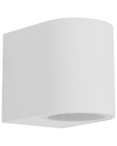 Lámpara de pared para exterior blanco 1 luz gu10 23663