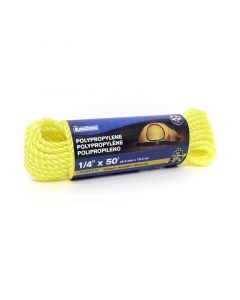 CUERDA TORCIDA DE POLIPROPILENO DE 1/4 '' X 15 METROS SOPORTA
