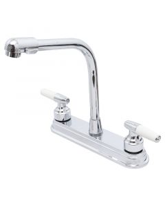 Grifo para cocina 8" cuello alto classic cromado mandos tipo palanca