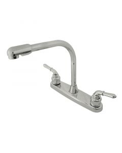 Grifo para cocina 8'' cuello alto palanca cromado