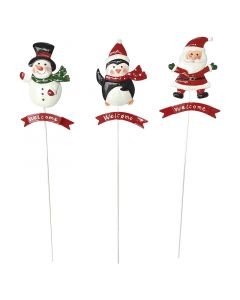 Estaca figura navideña 46cm