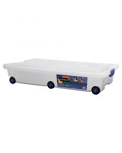 CAJA PLASTICA BAJO CAMA, 30L, 16X45X80CM, TRANSPARENTE