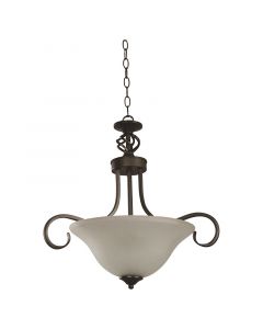 lampara de techo, color chocolate 3l e27 60w