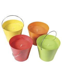 VELA CITRONELLA 230 GRAMOS EN POTE ECO AMISTOSO CON MANIJA METAL