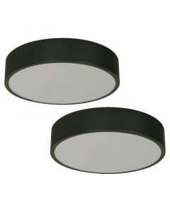 Lámpara plafón led moderno negro 24241-2