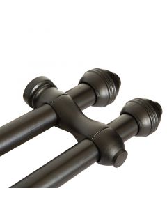 SOPORTE EN MADERA MURO CERRADO CAOBA 1 1/4 BX1