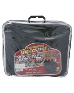 Kit cubreasientos Royal negro 8 piezas Majic