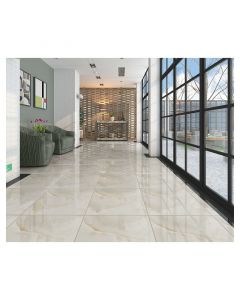 Cerámica para piso beige marmolizado brillante 58x58cm, 2.68m2 x caja