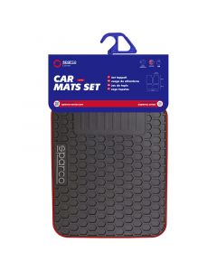 Set de 3 alfombras de PVC SPF500RD sparco