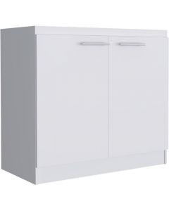 Mueble de cocina para lavaplatos, 99 x 87 x 50cm, blanco