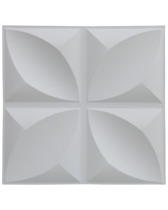 Panel decorativo 3D para pared lotto blanco 50 x 50 cm caja 3 m2