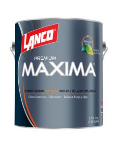 Pintura latex- maxima satin- 1 galón- blanco