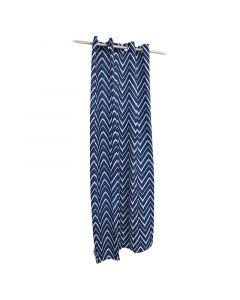 Cortina general azul geométrico 137 x 213 cm