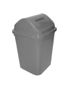 Basurero vaivén gris 20L Stampo