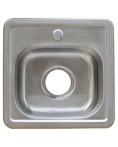 Lavatrastos empotrar acero inoxidable 13,8 x 38 x 38 cm satinado Aqua Nuova