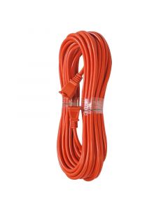 Extensión eléctrica 16 awg 15 m uso pesado naranja