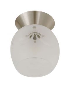 Lámpara plafón moderna níquel satinado 1 luz e27 04542
