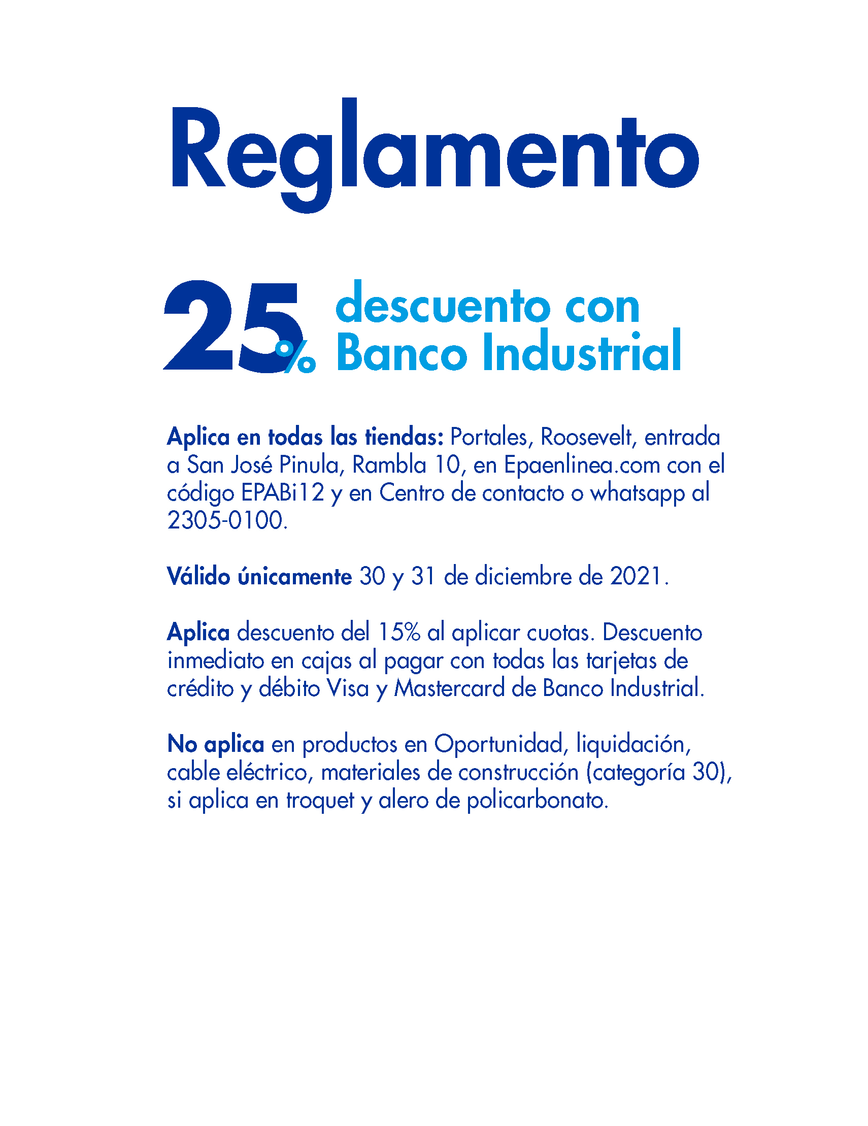 25% de descuento con Banco Industrial