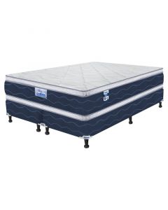 Cama king vitalia 75 doble pillow 59 x 200 x 200, (colchón y cama)